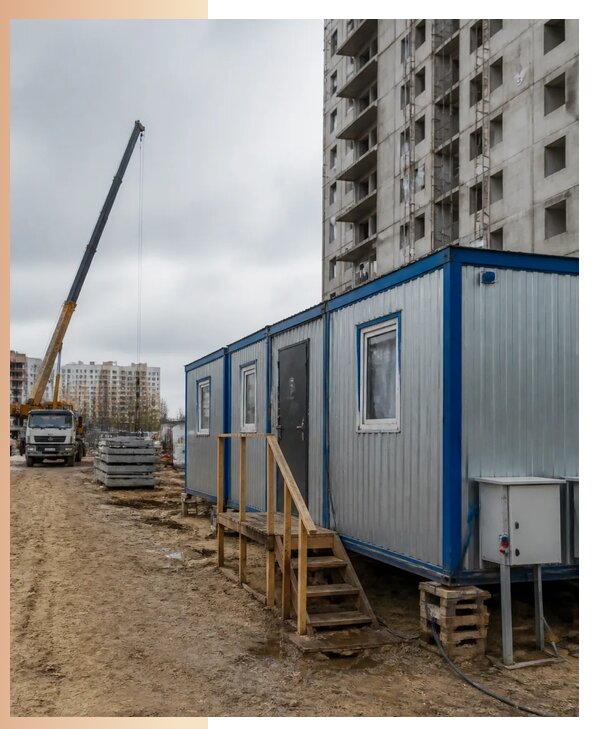Аренда строительных вагончиков для рабочих в Батайске